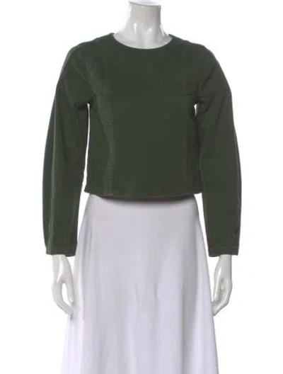 Pre-owned Baum Und Pferdgarten Crew Neck Long Sleeve Top W/ Tags In Green