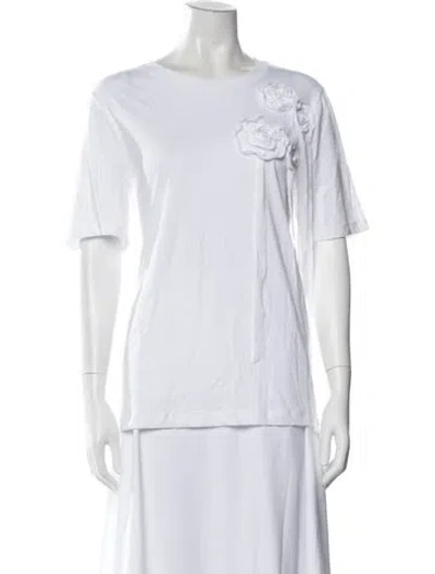 Pre-owned Baum Und Pferdgarten Crew Neck Short Sleeve T-shirt In White
