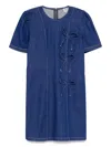 Baum Und Pferdgarten Denim Mini Dress In Blue