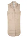 Baum Und Pferdgarten Diona Quilted Longline Gilet In Multi