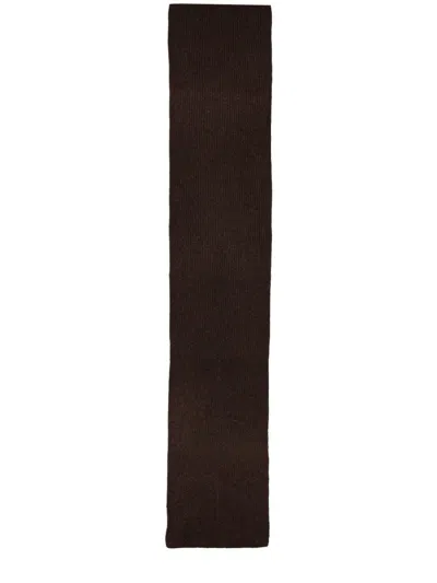 Baum Und Pferdgarten Elegant Wool And Camel Blend Scarf In Brown