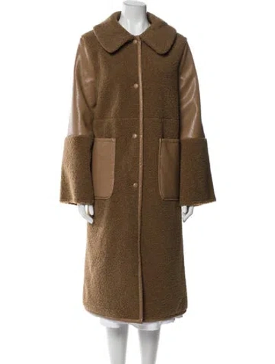 Pre-owned Baum Und Pferdgarten Faux Fur Coat In Brown