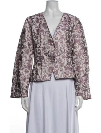 Pre-owned Baum Und Pferdgarten Floral Print Jacket W/ Tags In Multicolor
