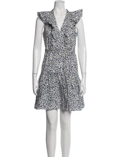 Pre-owned Baum Und Pferdgarten Floral Print Mini Dress In Multi