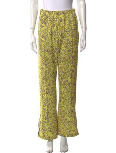 Pre-owned Baum Und Pferdgarten Floral Print Wide Leg Pants In Multi