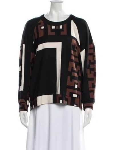 Pre-owned Baum Und Pferdgarten Graphic Print Crew Neck Sweatshirt In Black