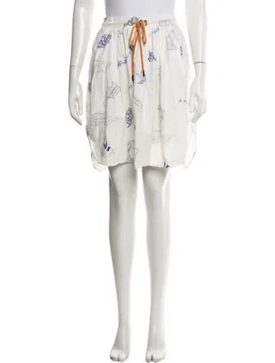Pre-owned Baum Und Pferdgarten Graphic Print Mini Skirt In Neutrals