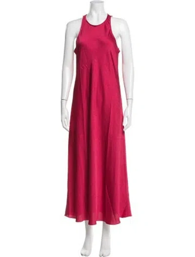 Pre-owned Baum Und Pferdgarten Halterneck Long Dress W/ Tags In Pink