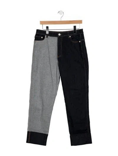 Pre-owned Baum Und Pferdgarten High-rise Straight Leg Jeans In Blue