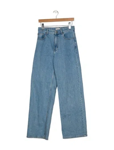 Pre-owned Baum Und Pferdgarten High-rise Wide Leg Jeans In Blue