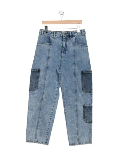 Pre-owned Baum Und Pferdgarten High-rise Wide Leg Jeans In Blue
