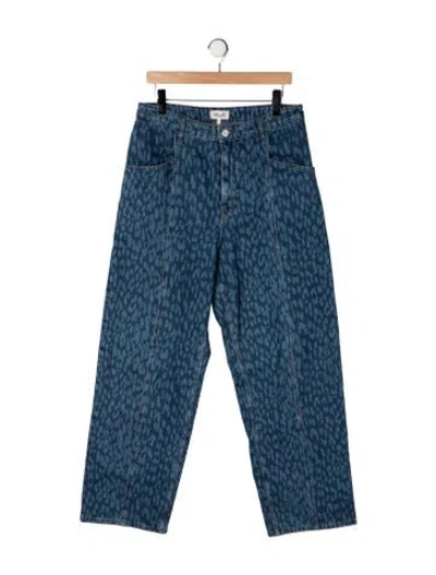Pre-owned Baum Und Pferdgarten High-rise Wide Leg Jeans In Blue