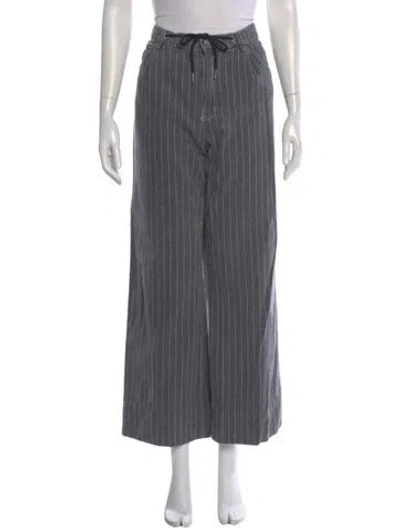 Pre-owned Baum Und Pferdgarten High-rise Wide Leg Jeans In Gray