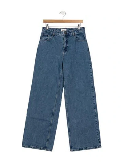 Pre-owned Baum Und Pferdgarten High-rise Wide Leg Jeans W/ Tags In Blue