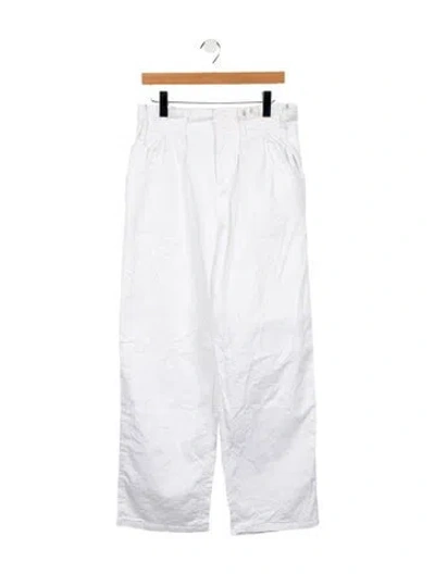 Pre-owned Baum Und Pferdgarten High-rise Wide Leg Jeans In White