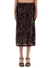 Baum Und Pferdgarten Sequin-embellished Midi Skirt In Black