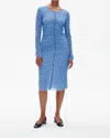 Baum Und Pferdgarten Janis Dress In Blue Mini Rose In Multi