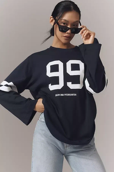 Baum Und Pferdgarten Jeevana Long-sleeve Jersey Top In Blue