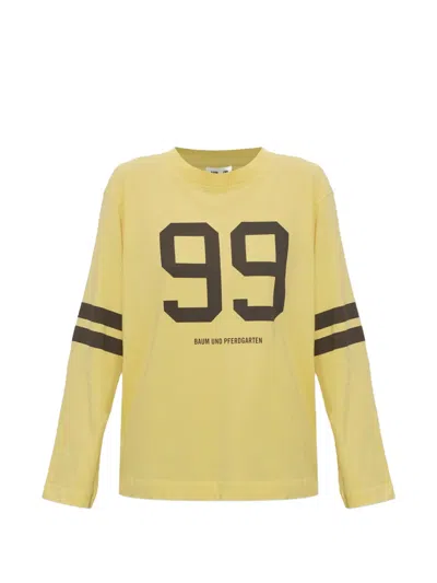 Baum Und Pferdgarten Jeevona Graphic-print Long-sleeves T-shirt In Yellow