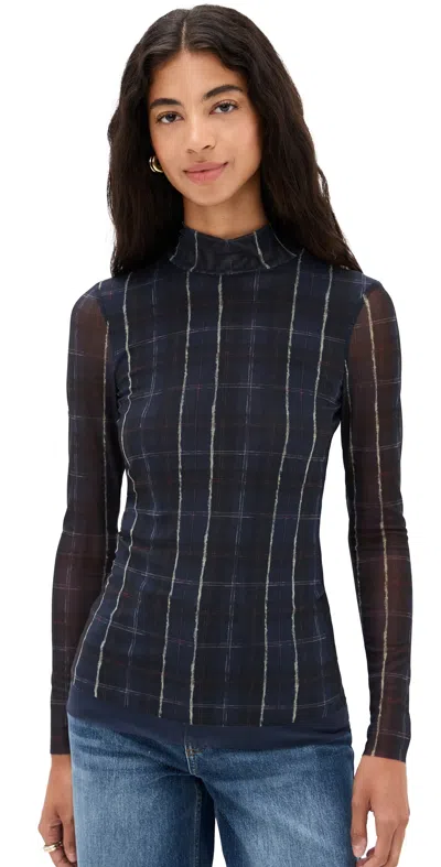 Baum Und Pferdgarten Jodi Top Navy Check In Black