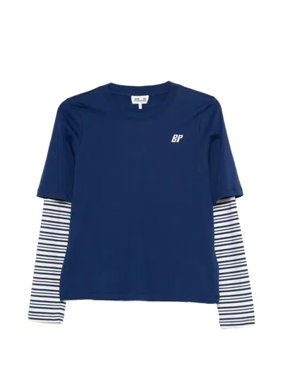 Baum Und Pferdgarten Jolin Striped Logo T-shirt In Blue