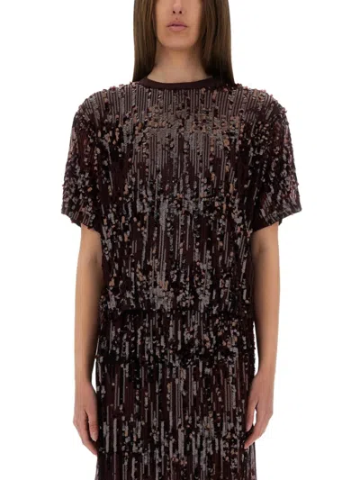 BAUM UND PFERDGARTEN BAUM UND PFERDGARTEN "JULI" TOP WITH SEQUINS