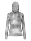Baum Und Pferdgarten Junetta Checkered Hoodie In Black