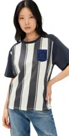 Baum Und Pferdgarten Juul Short-sleeve Sporty Jersey Tee In Baritone Blue Football