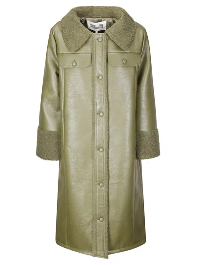 BAUM UND PFERDGARTEN LONG SHEARLING-STYLE COAT WITH SYNTHETIC FUR AND OVERSIZED FIT