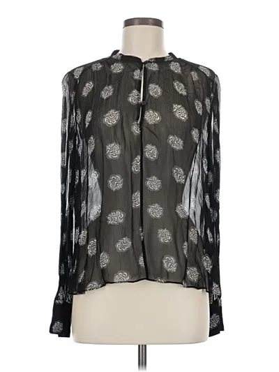 Pre-owned Baum Und Pferdgarten Long Sleeve Blouse In Black