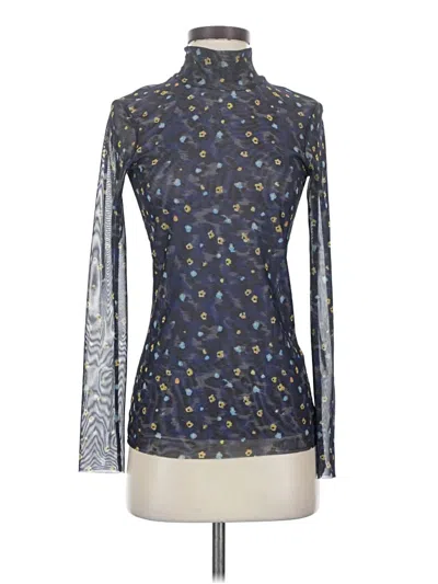 Pre-owned Baum Und Pferdgarten Long Sleeve Blouse In Blue