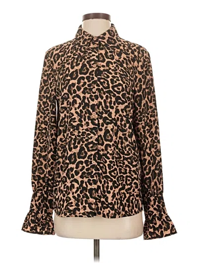 Pre-owned Baum Und Pferdgarten Long Sleeve Blouse In Brown