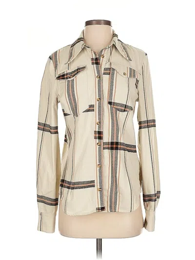 Pre-owned Baum Und Pferdgarten Long Sleeve Blouse In Ivory