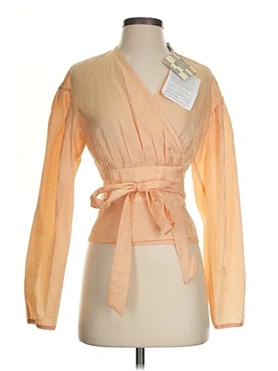 Baum Und Pferdgarten Long Sleeve Blouse In Orange