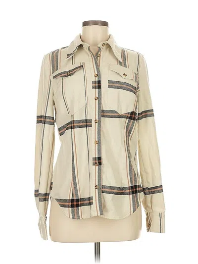 Pre-owned Baum Und Pferdgarten Long Sleeve Blouse In Tan