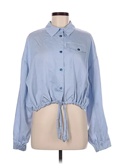 Pre-owned Baum Und Pferdgarten Long Sleeve Button Down Shirt In Blue