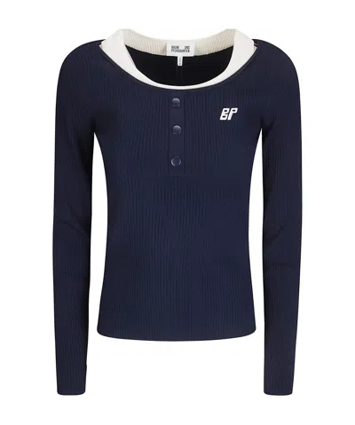 Baum Und Pferdgarten Long-sleeved Knitwear In Blue