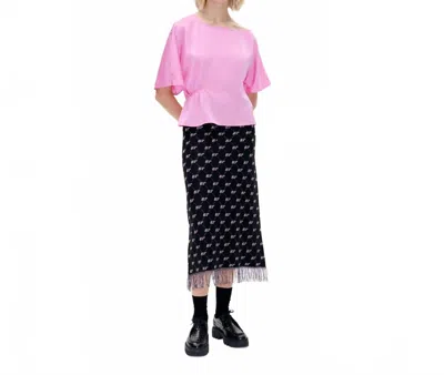 Baum Und Pferdgarten Margeaux Off Shoulder Top In Pink