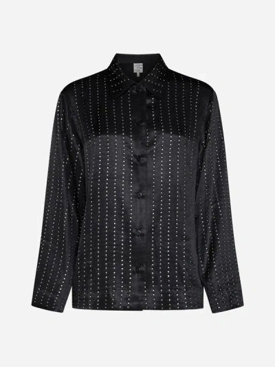Baum Und Pferdgarten Mariko Crystal Buttondown Shirt In Black