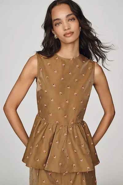 Baum Und Pferdgarten Marlen Peplum Top In Brown