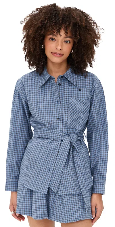 Baum Und Pferdgarten Matina Blouse Blue Flannel Check