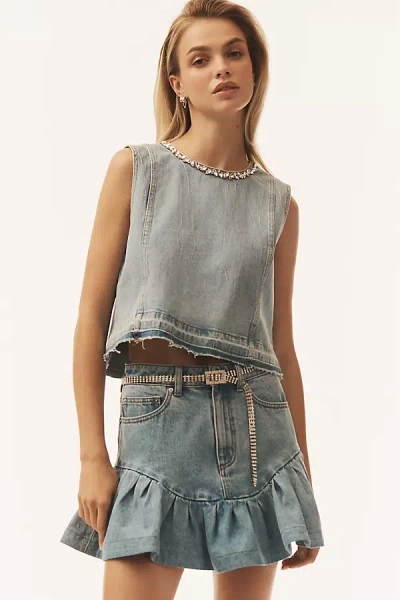 Baum Und Pferdgarten Medine Sleeveless Denim Top