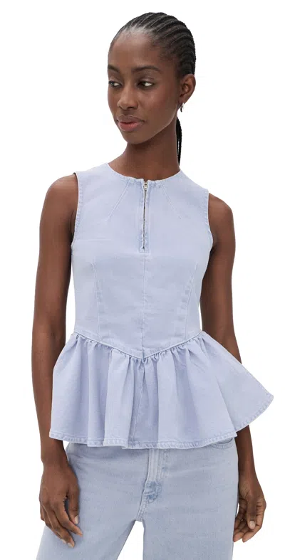 Baum Und Pferdgarten Merja Top Light Denim Rinse