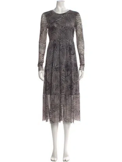 Pre-owned Baum Und Pferdgarten Mesh Midi Length Dress In Neutral
