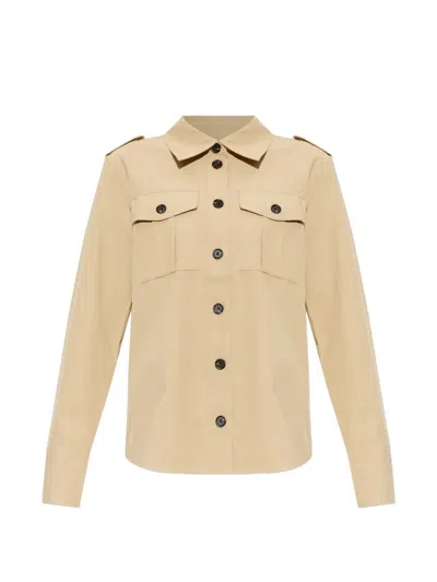 Baum Und Pferdgarten Meva Epaulette Shirt In Brown