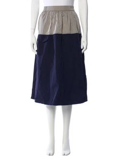 Pre-owned Baum Und Pferdgarten Midi Length Skirt In Blue