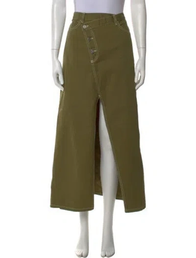 Pre-owned Baum Und Pferdgarten Midi Length Skirt In Green