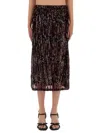 Baum Und Pferdgarten Midi Skirt Jaino In Brown