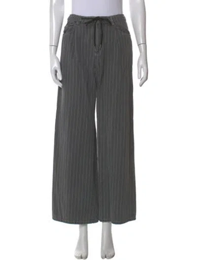 Pre-owned Baum Und Pferdgarten Mid-rise Wide Leg Jeans In Gray