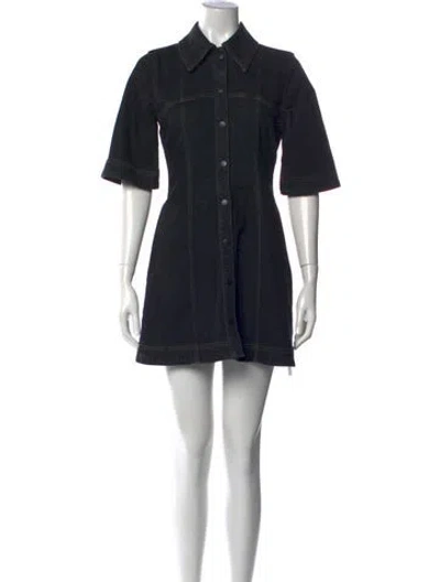 Pre-owned Baum Und Pferdgarten Mini Dress In Black